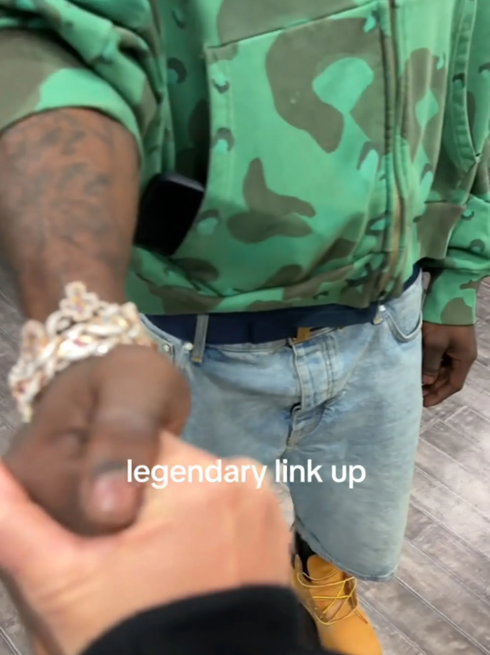 Katy Perry and Chief Keef shaking hands