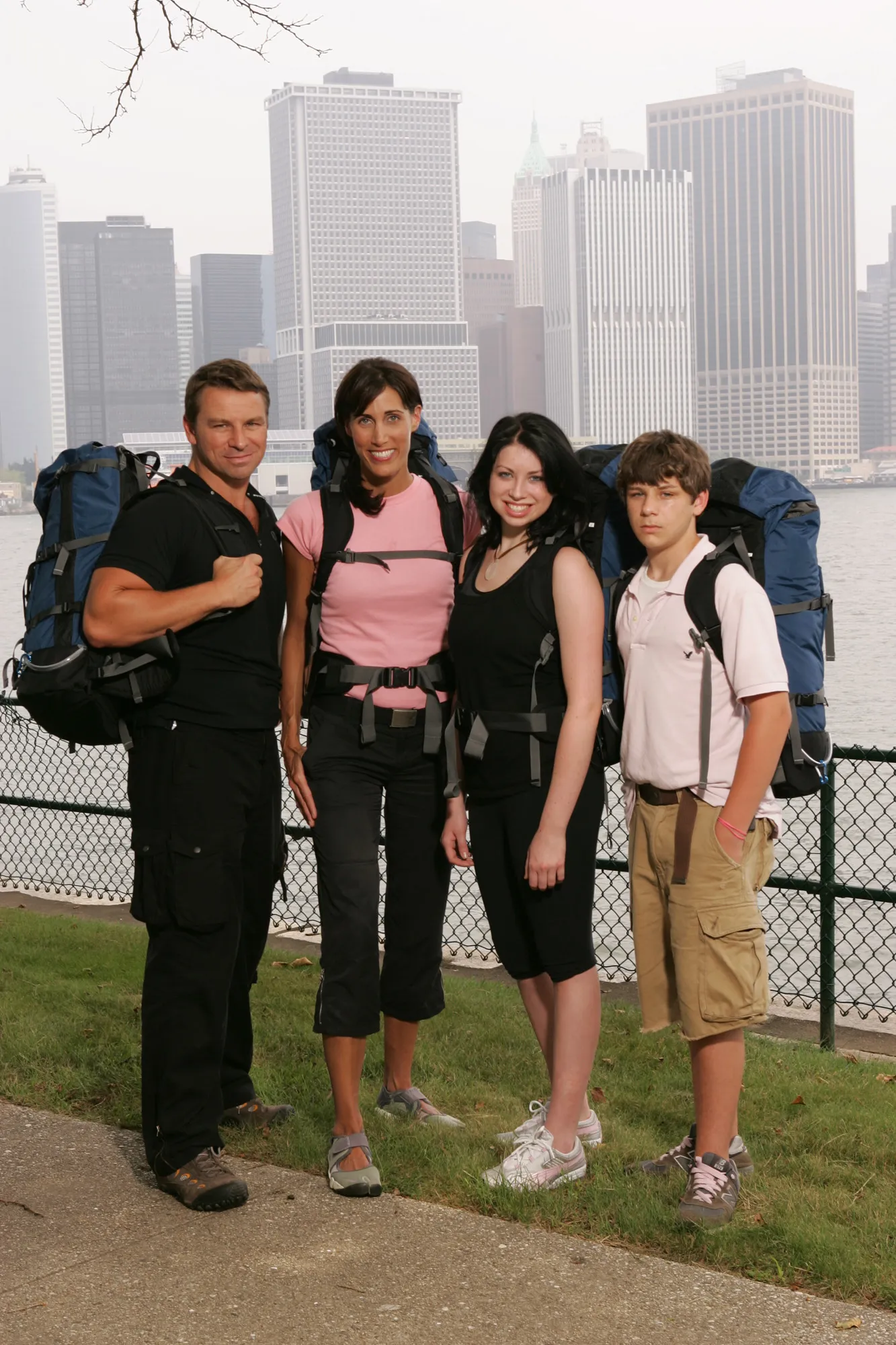 Stassi Schroeder with her family on "Amazing Race 8"
