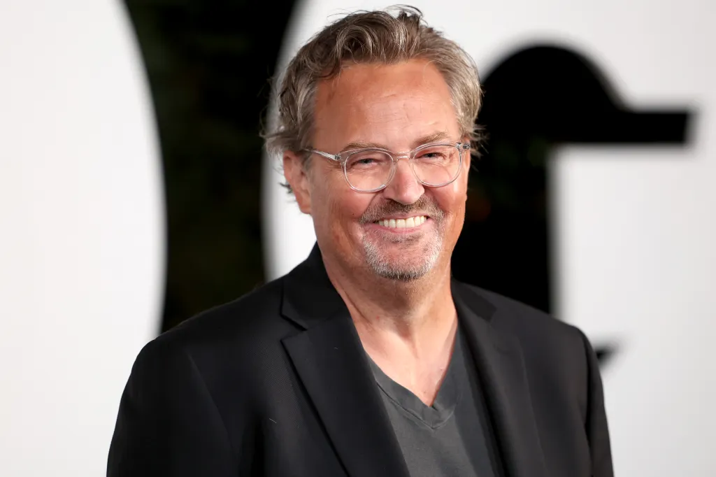 Matthew Perry smiling at the GQ Men of the Year Party 2022.