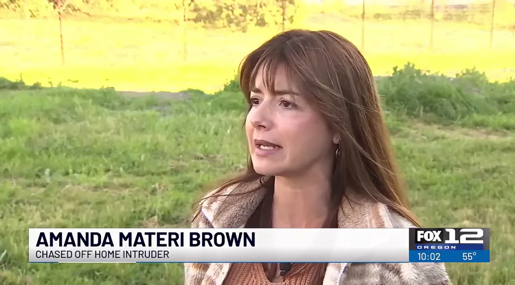 The mother of two said she didn't hesitate to fight off the burglar.