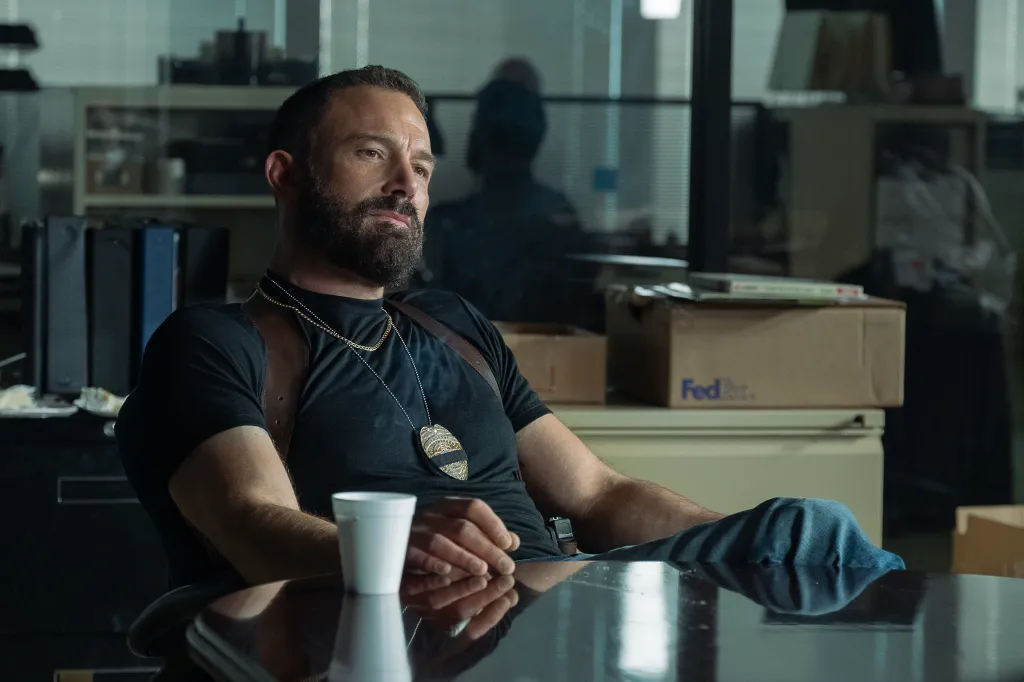 Ben Affleck as Detective Sergeant J.D. Byrne in "The Rip."