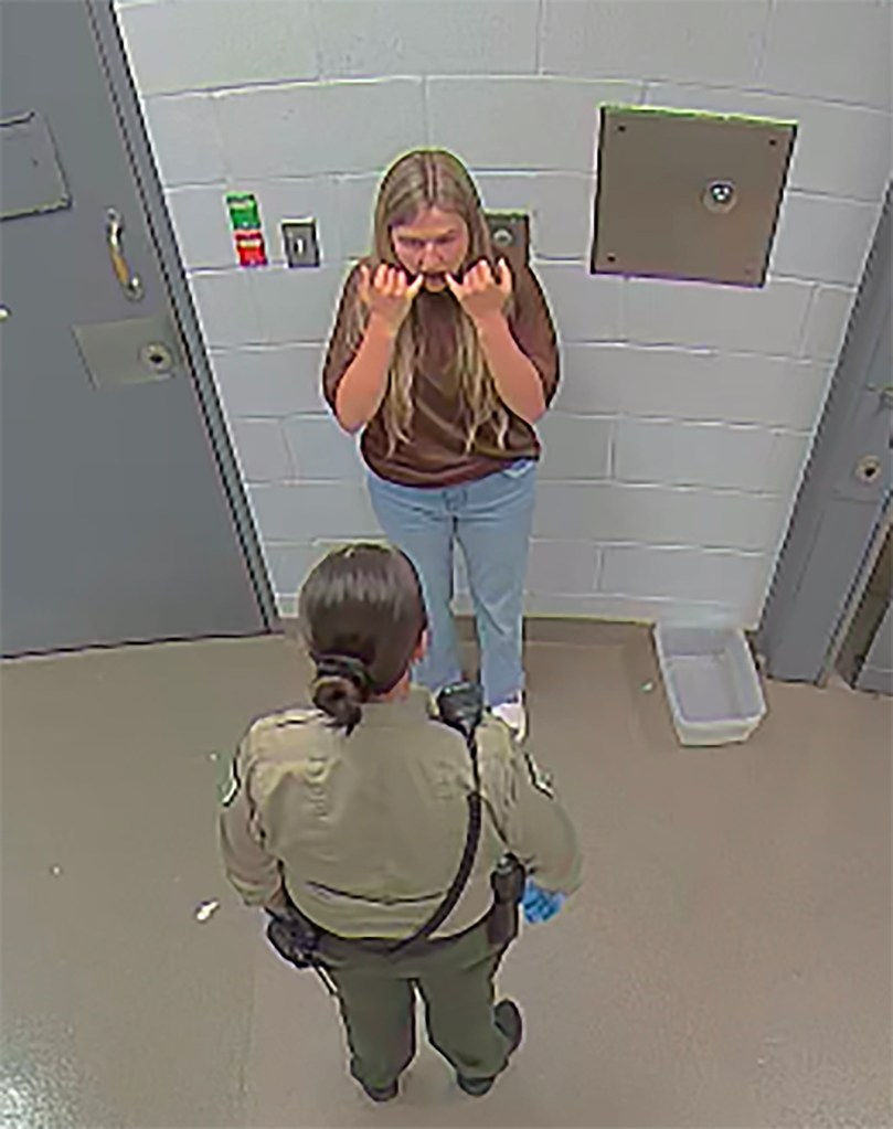 Kendra Duggar during her arrest video after child endangerment charges.
