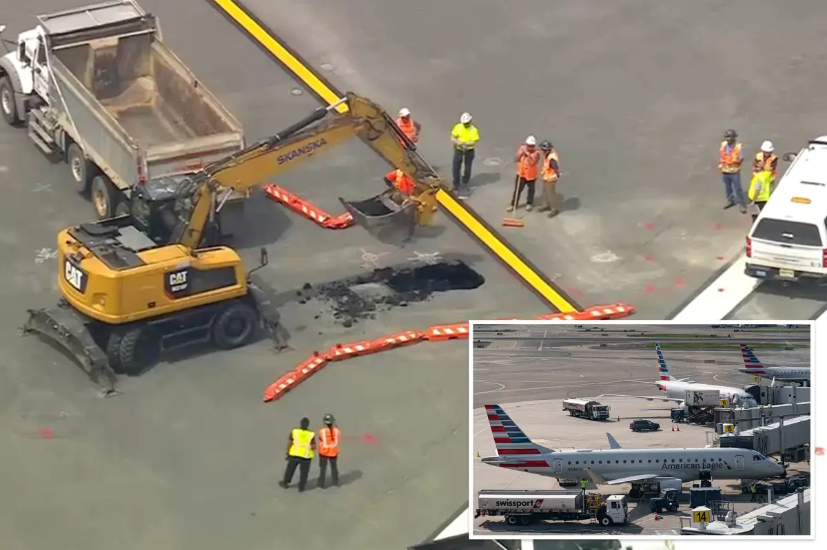 Sinkhole closes busy LaGuardia Airport runway — sparks fears of major delays, cancellations