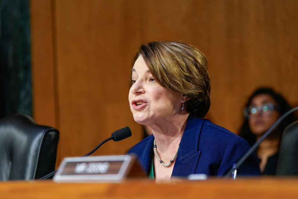 Sens. Amy Klobuchar (pictured) and Marsha Blackburn called Meta's decision 