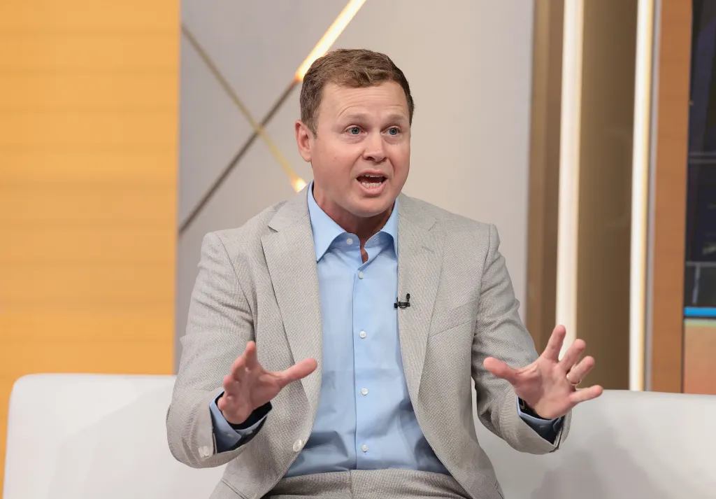 Spencer Pratt visits "Fox & Friends" at Fox News Channel Studios.