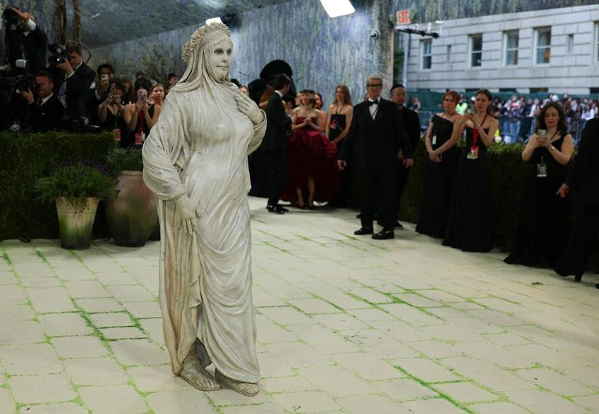Heidi Klum as The Veiled Vestal. Source: Getty