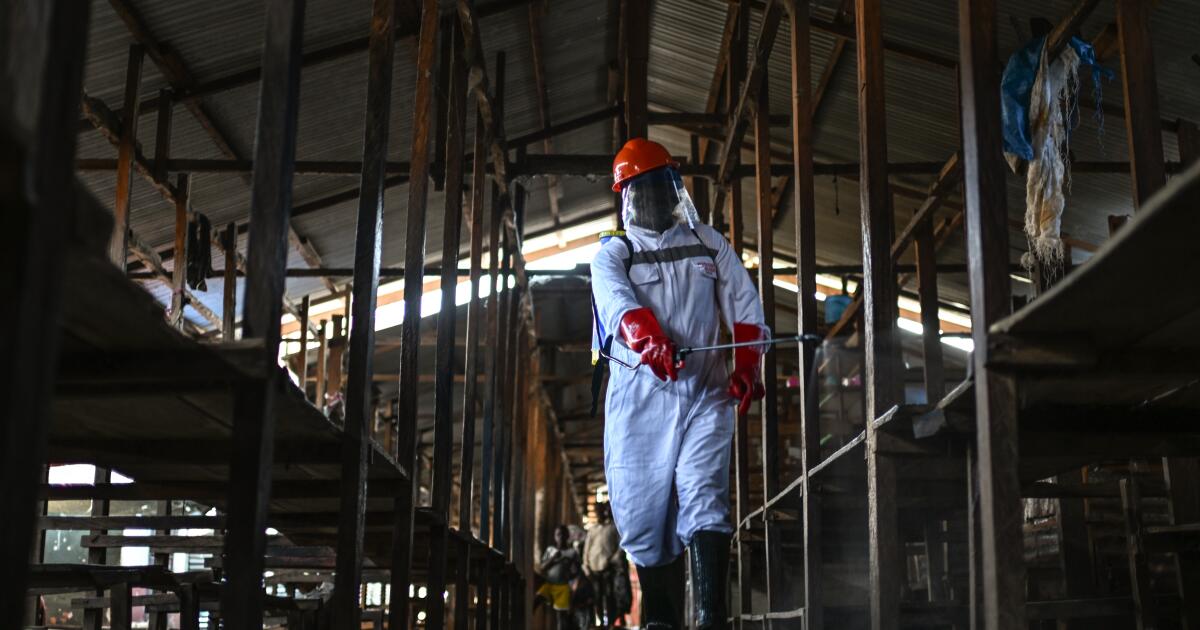 A second Ebola treatment center is set ablaze in eastern Congo; 18 patients flee