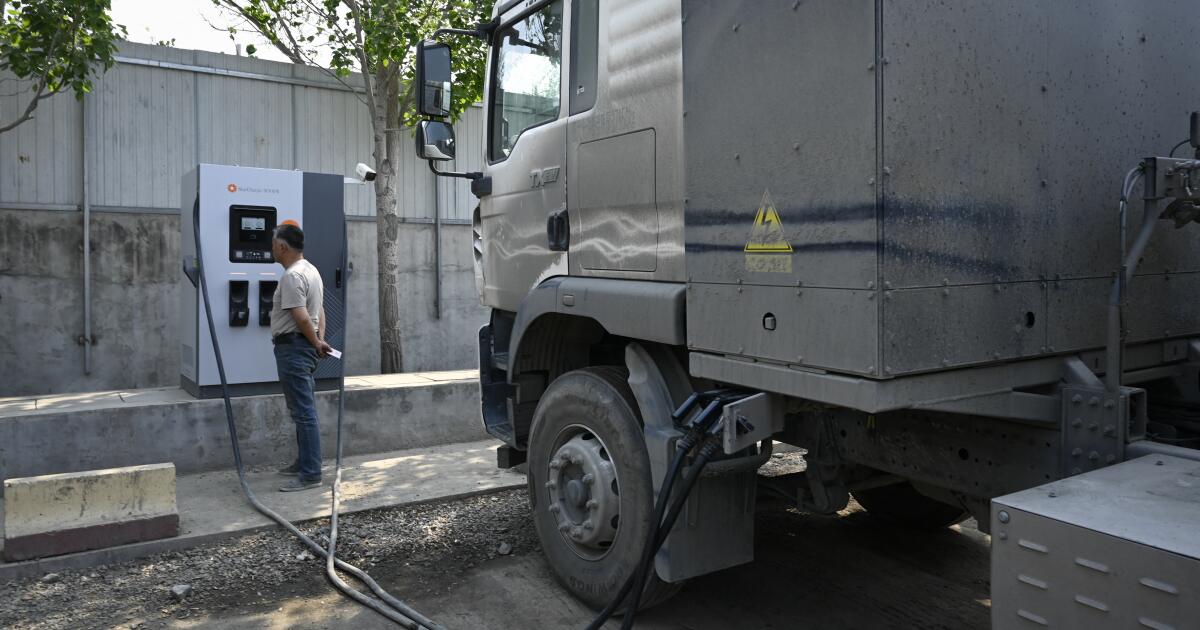 Chinese truck drivers are going electric as gas prices soar