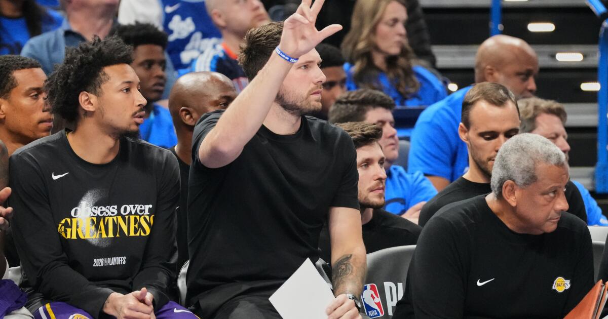 Lakers hurting for Luka Doncic as offensive slump continues in Game 1 against Thunder