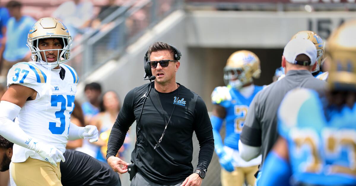 ‘We’re back, baby!’ UCLA coach Bob Chesney restores Bruins’ festive spring game experience