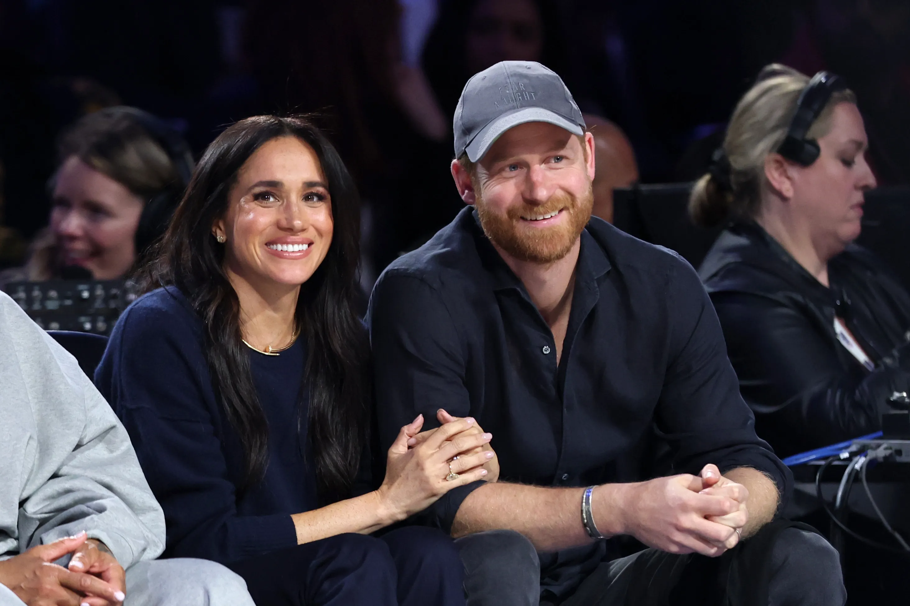 Meghan, Duchess of Sussex and Prince Harry, Duke of Sussex attend the 75th NBA All-Star Game.