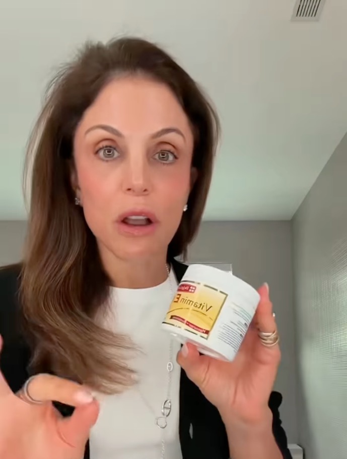 Bethenny Frankel promoting an affordable La Mer dupe.