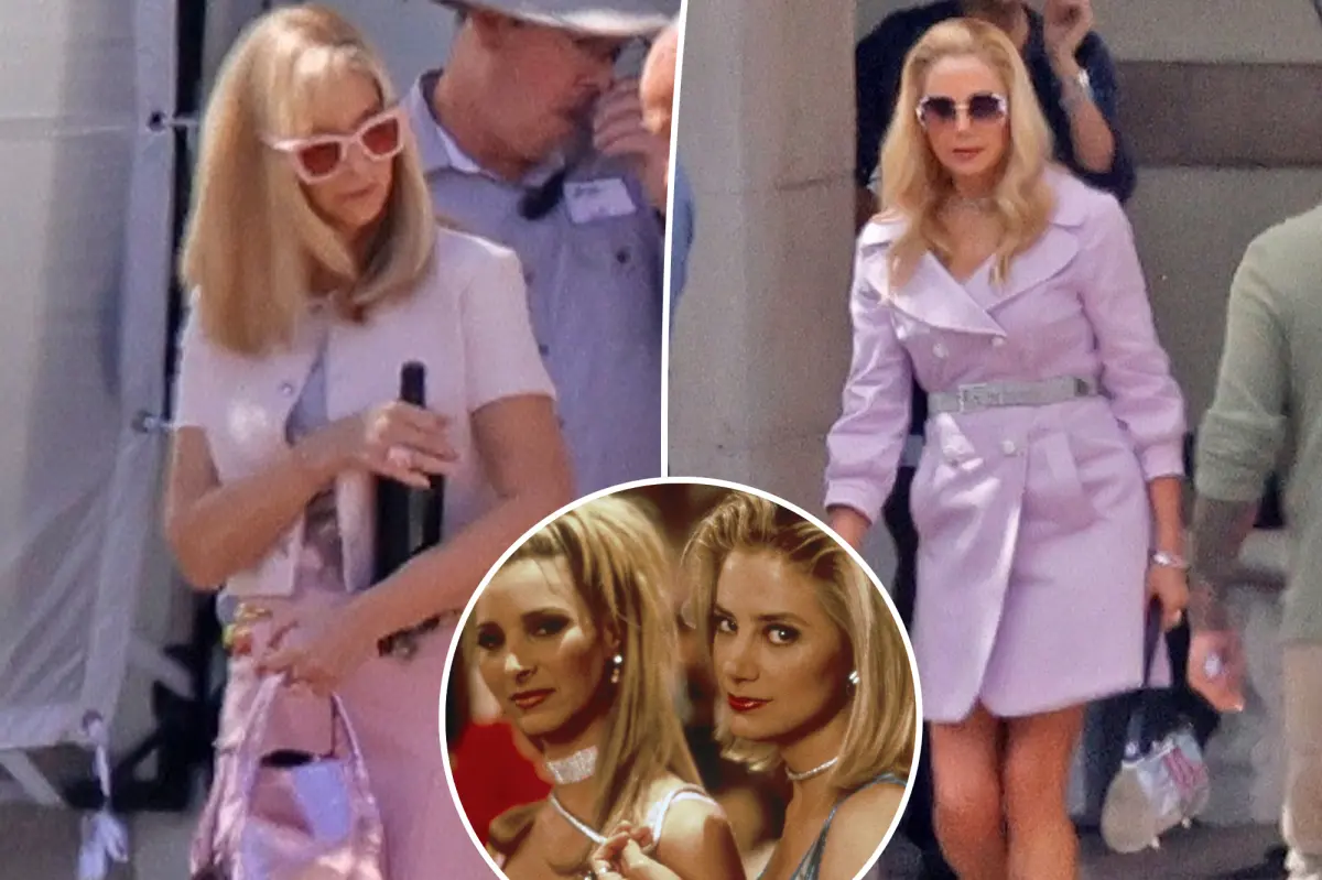 Lisa Kudrow and Mira Sorvino spotted filming highly anticipated ‘Romy and Michele’ sequel
