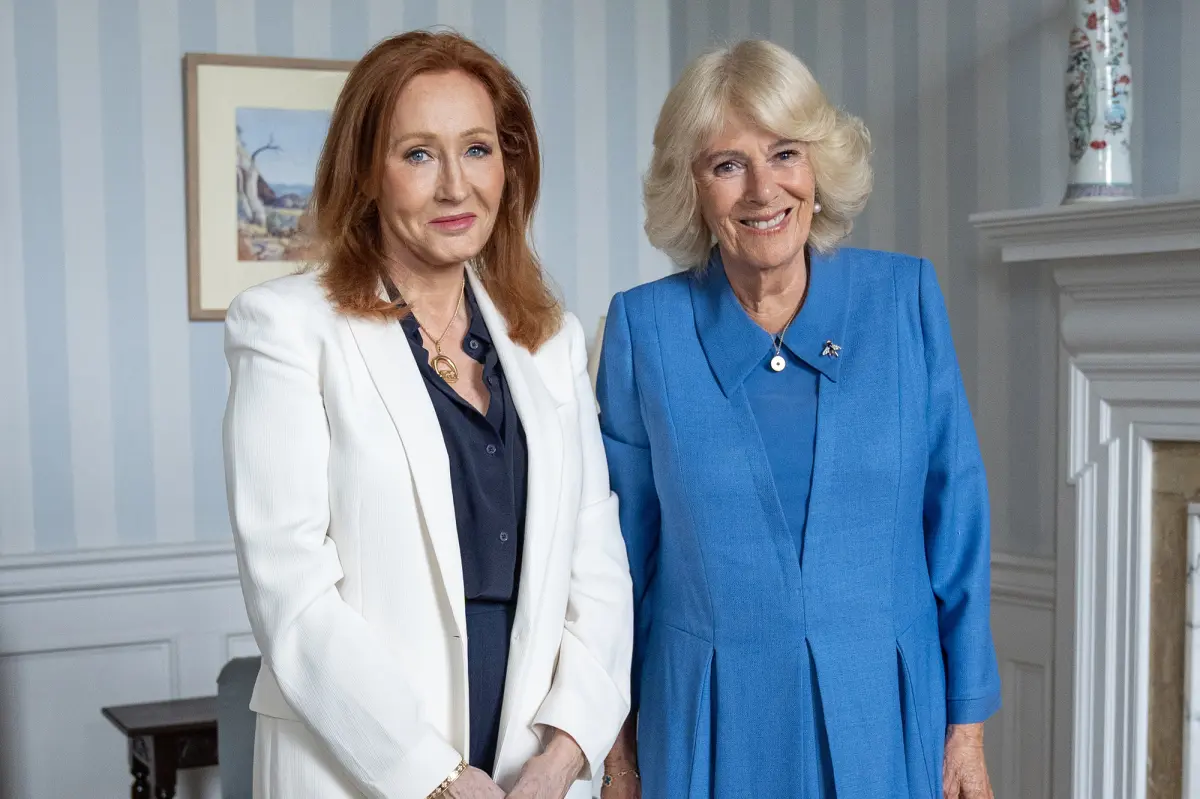 Queen Camilla blasted as ‘deplorable’ for posting photo with J.K. Rowling at palace during Pride Month