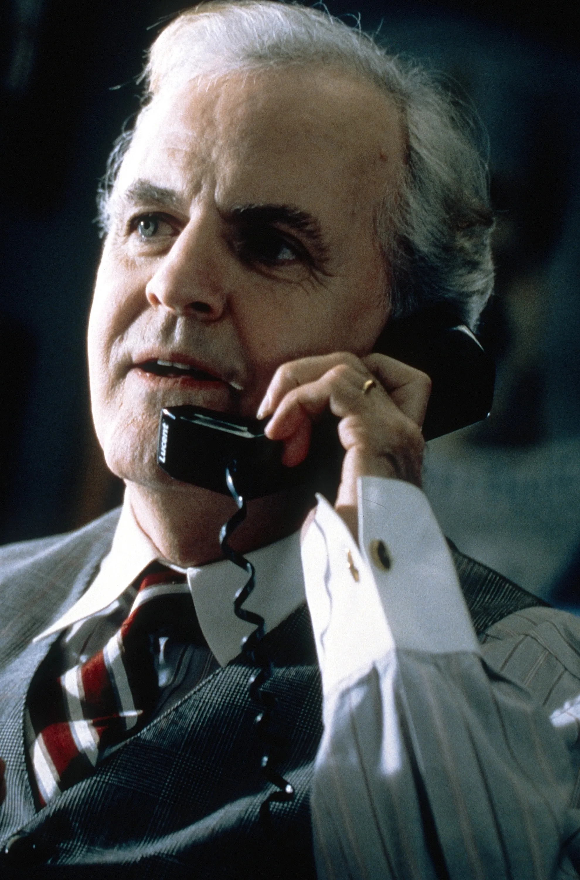 Portrait of James Handy on a telephone from "K-911."