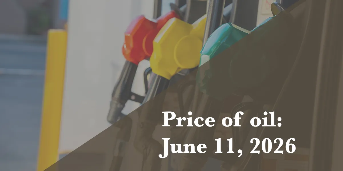 Current price of oil as of June 11, 2026