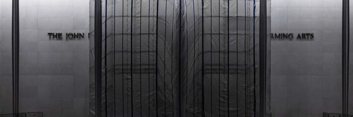 ‘Fragile’ Trump mocked after ‘giant curtain’ used to hide name removal from Kennedy Center