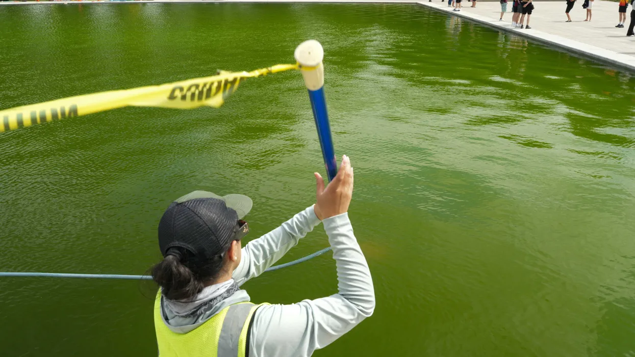 Man cited by authorities for simply touching water in Trump’s Reflecting Pool: report