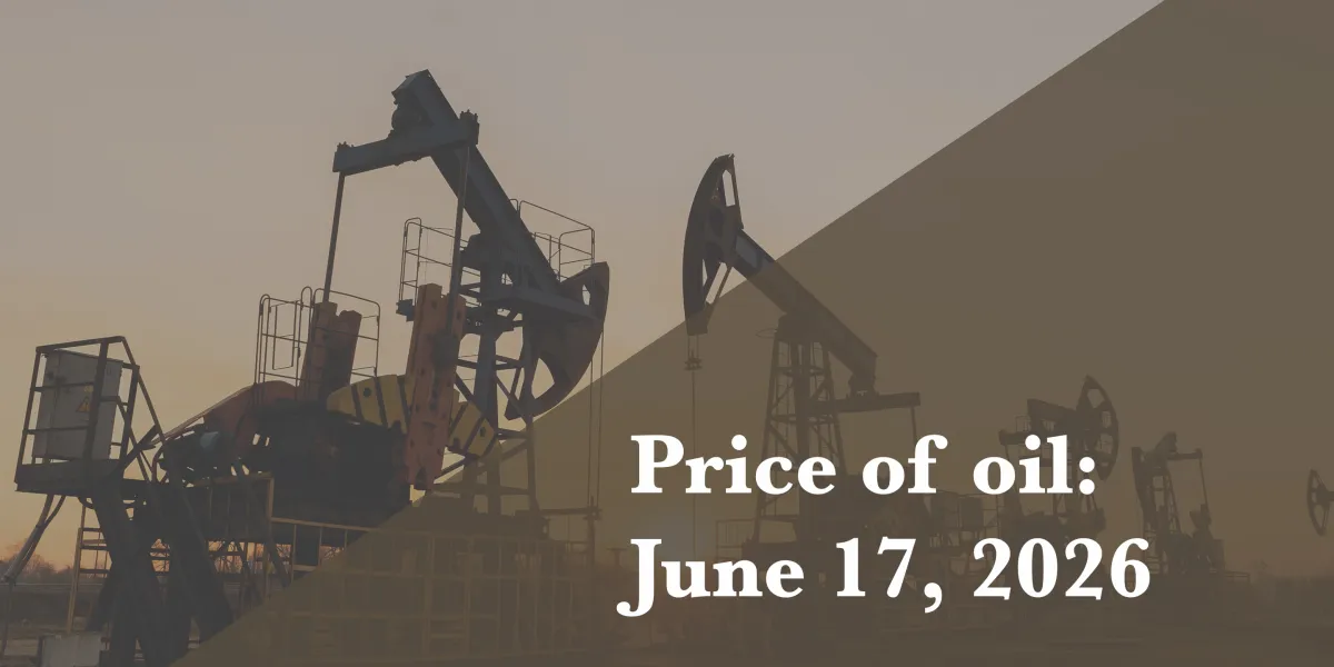 Current price of oil as of June 17, 2026