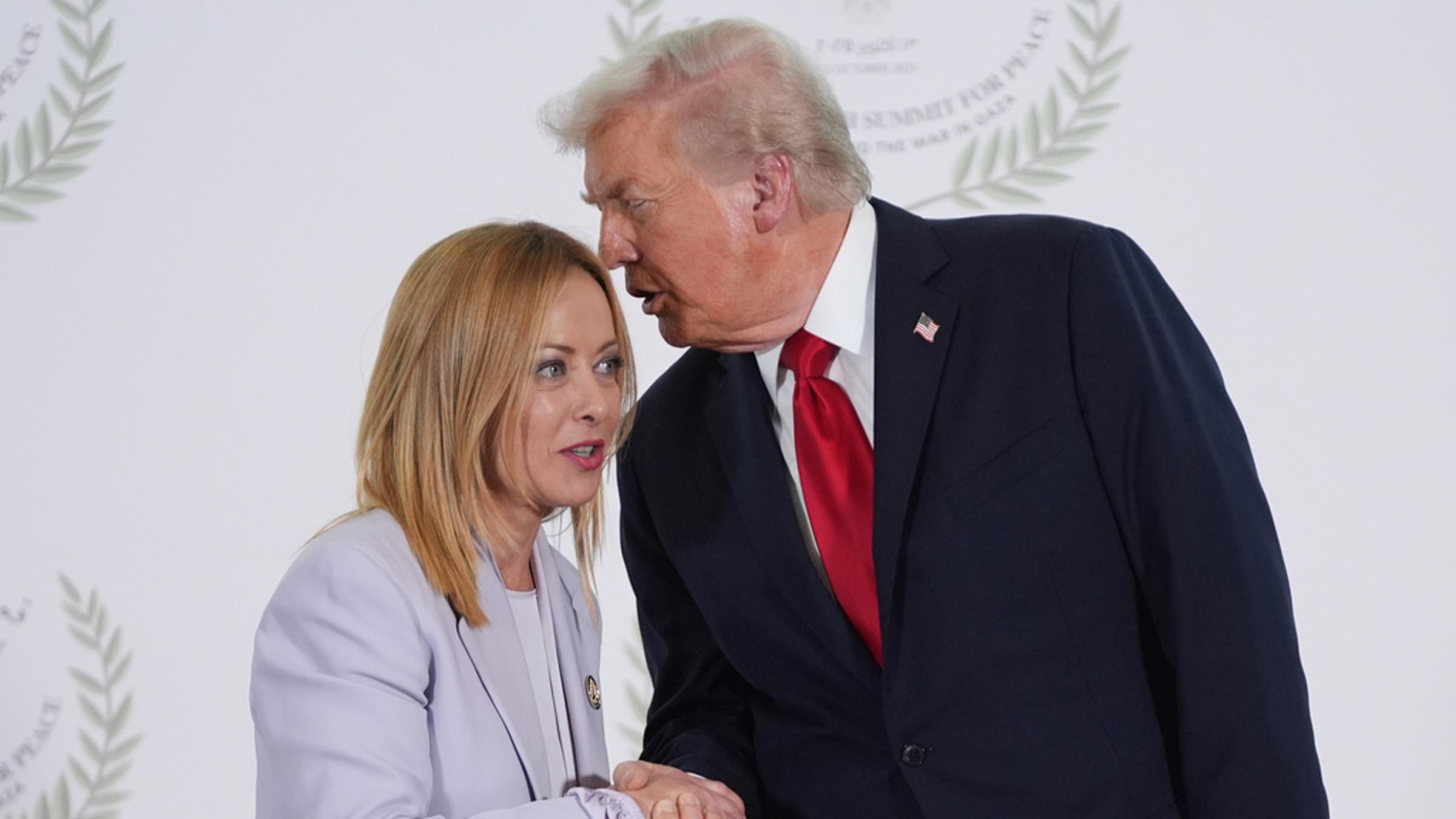 Trump and Italy’s Giorgia Meloni Feud Over Photo