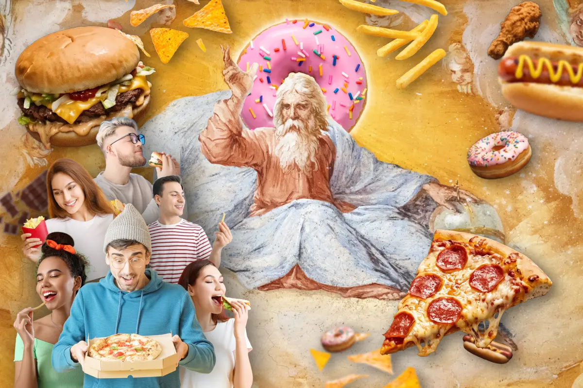 God makes people eat more junk food: study
