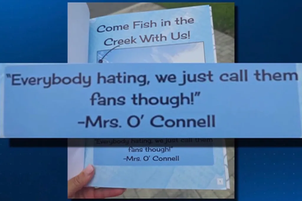 Yearbook page showing the quote