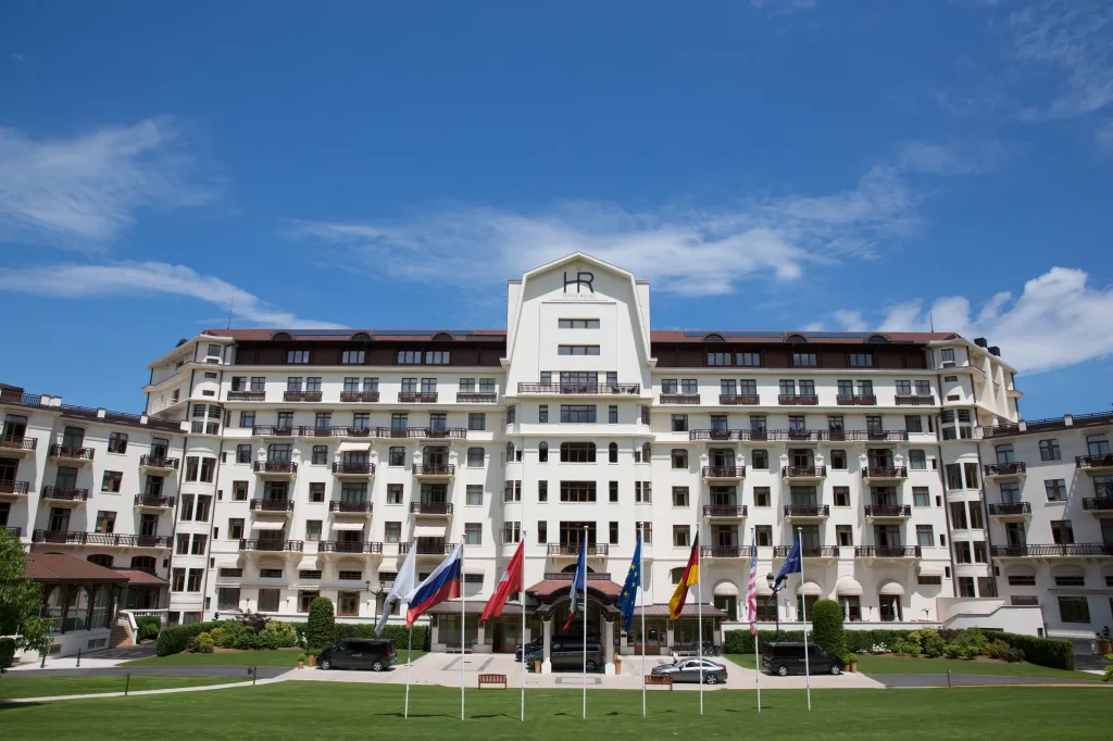 The Hotel Royal Evian in France, where the national soccer team of Germany stayed during UEFA EURO 2016.