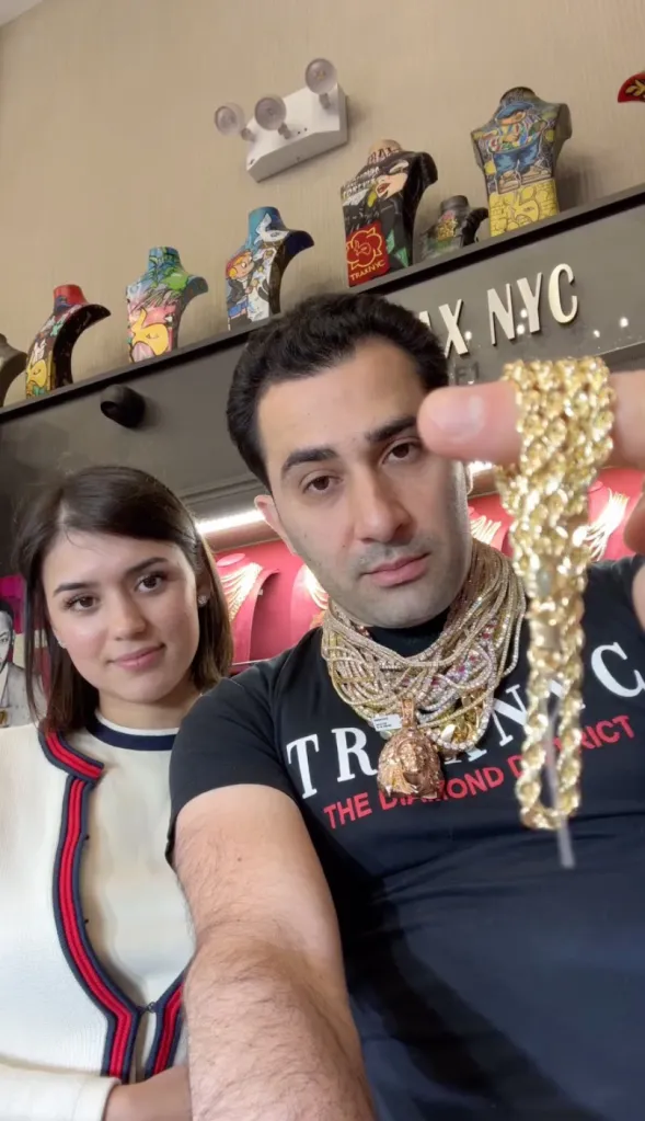 Maksud Agadjani and Melisa Kulla from TraxNYC in a video.