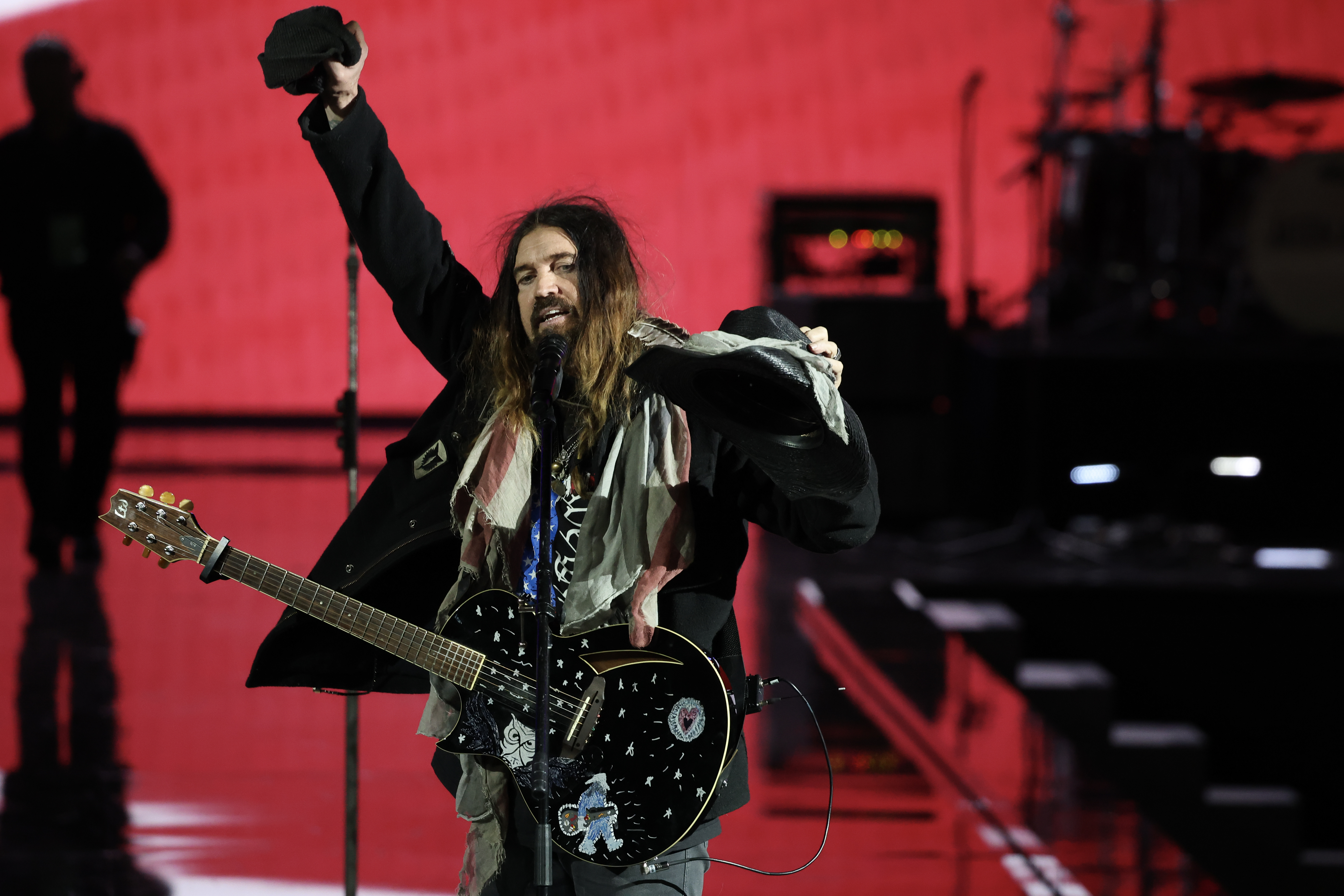 Billy Ray Cyrus performing during the Liberty Inaugural Ball.