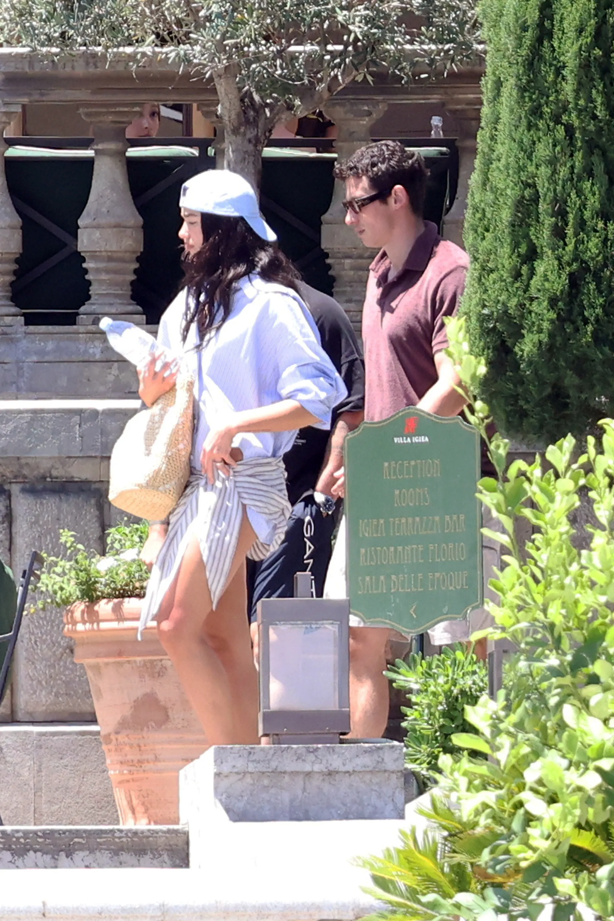 Dua Lipa and Callum Turner in Palermo, Italy