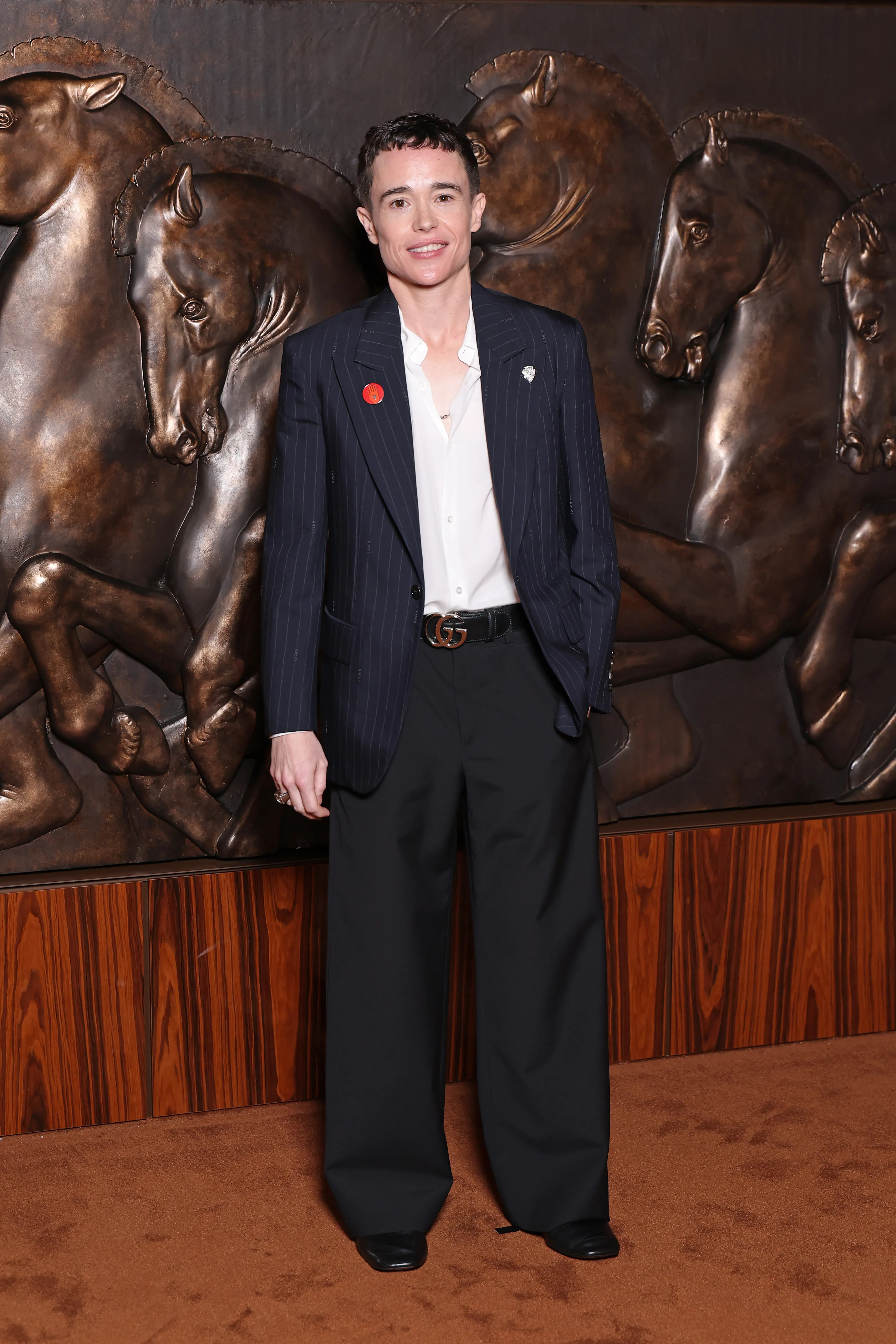 Elliot Page attends Milan Fashion Week