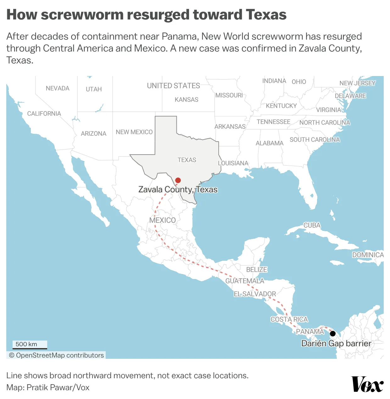 How screwworm resurged toward Texas How screwworm resurged toward Texas