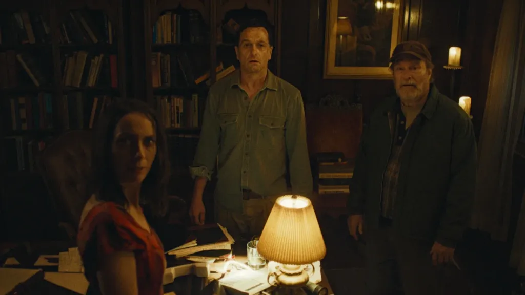 Kate O'Flynn, Matthew Rhys and Stephen Root in