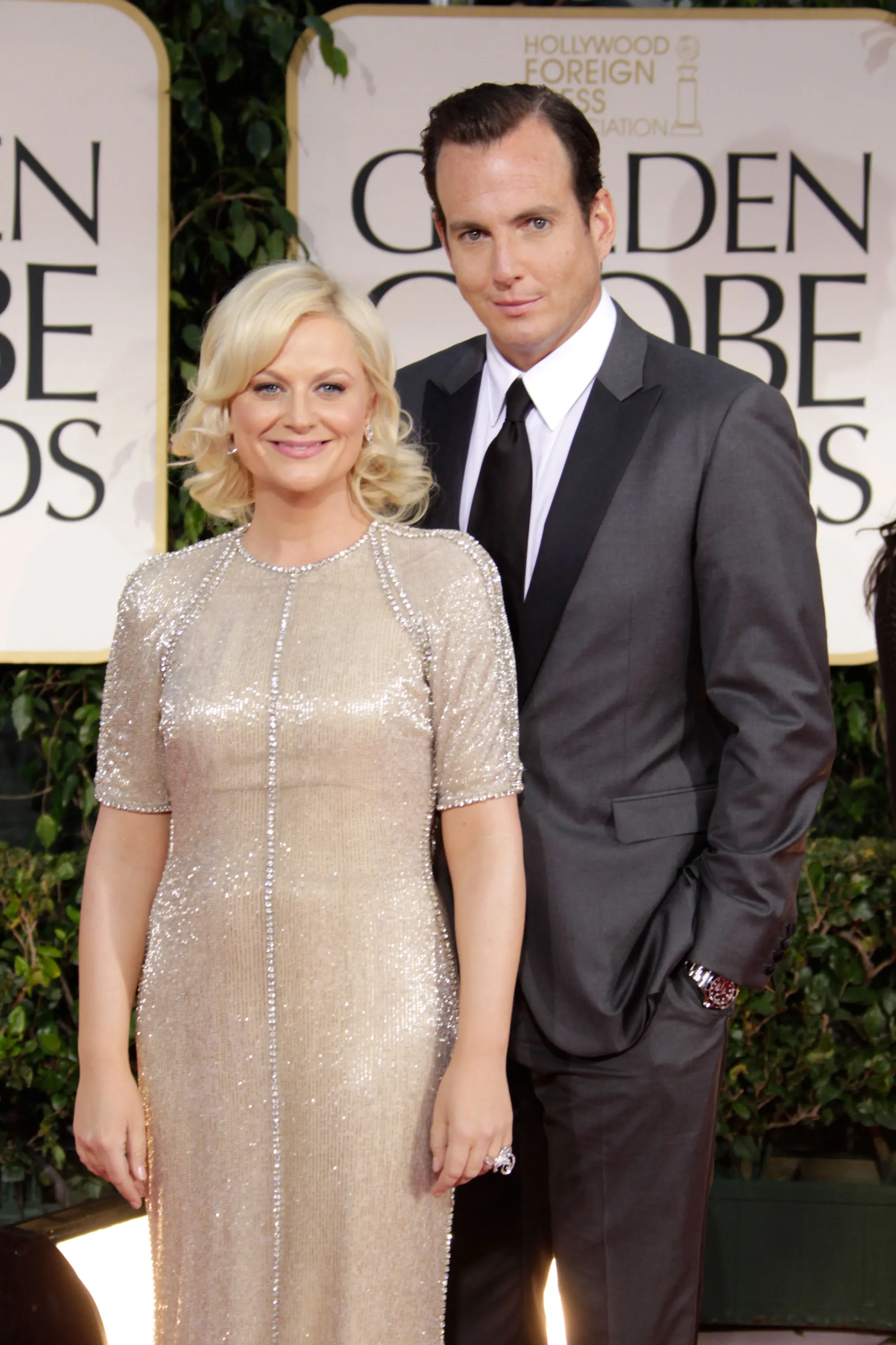 Amy Poehler and Will Arnett at the 69th Annual Golden Globe Awards.