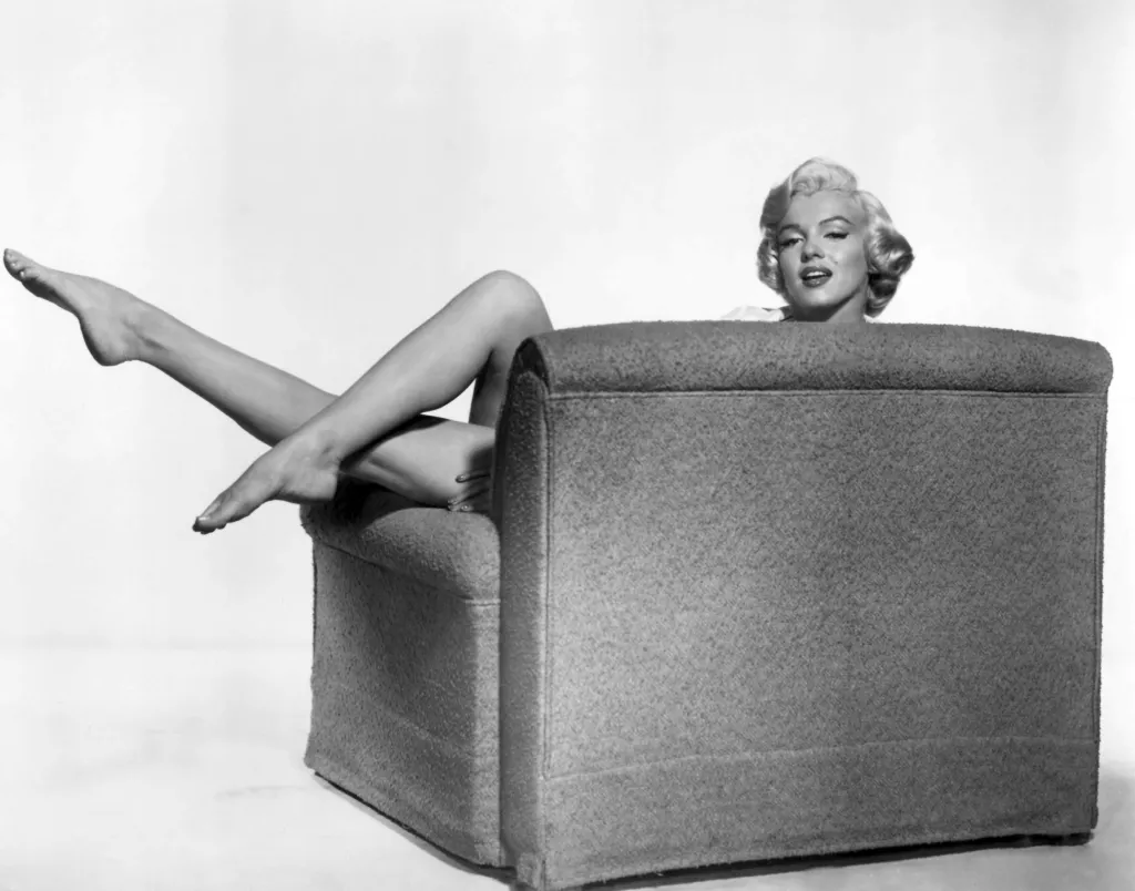 Marilyn Monroe posing for a publicity still for "The Seven Year Itch".