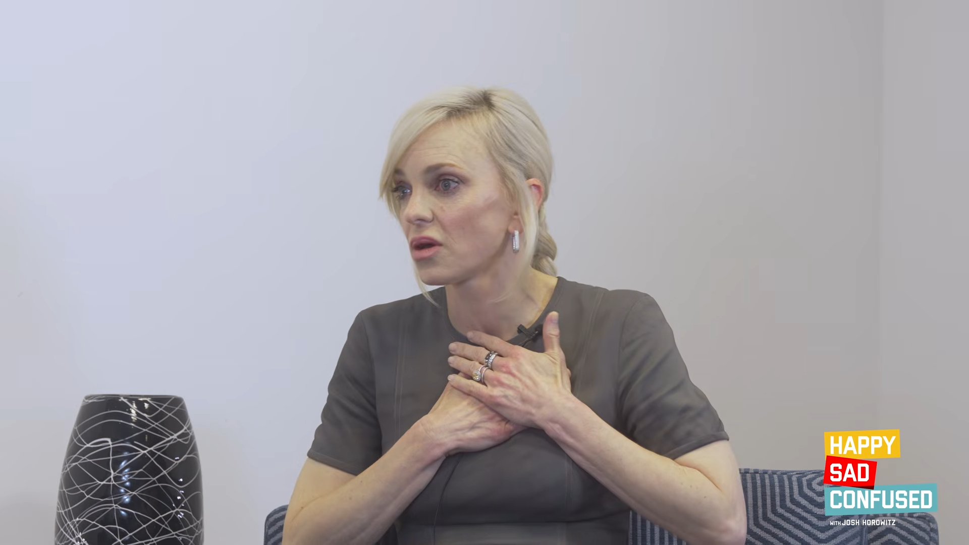 Anna Faris speaking on the "Happy Sad Confused" podcast.