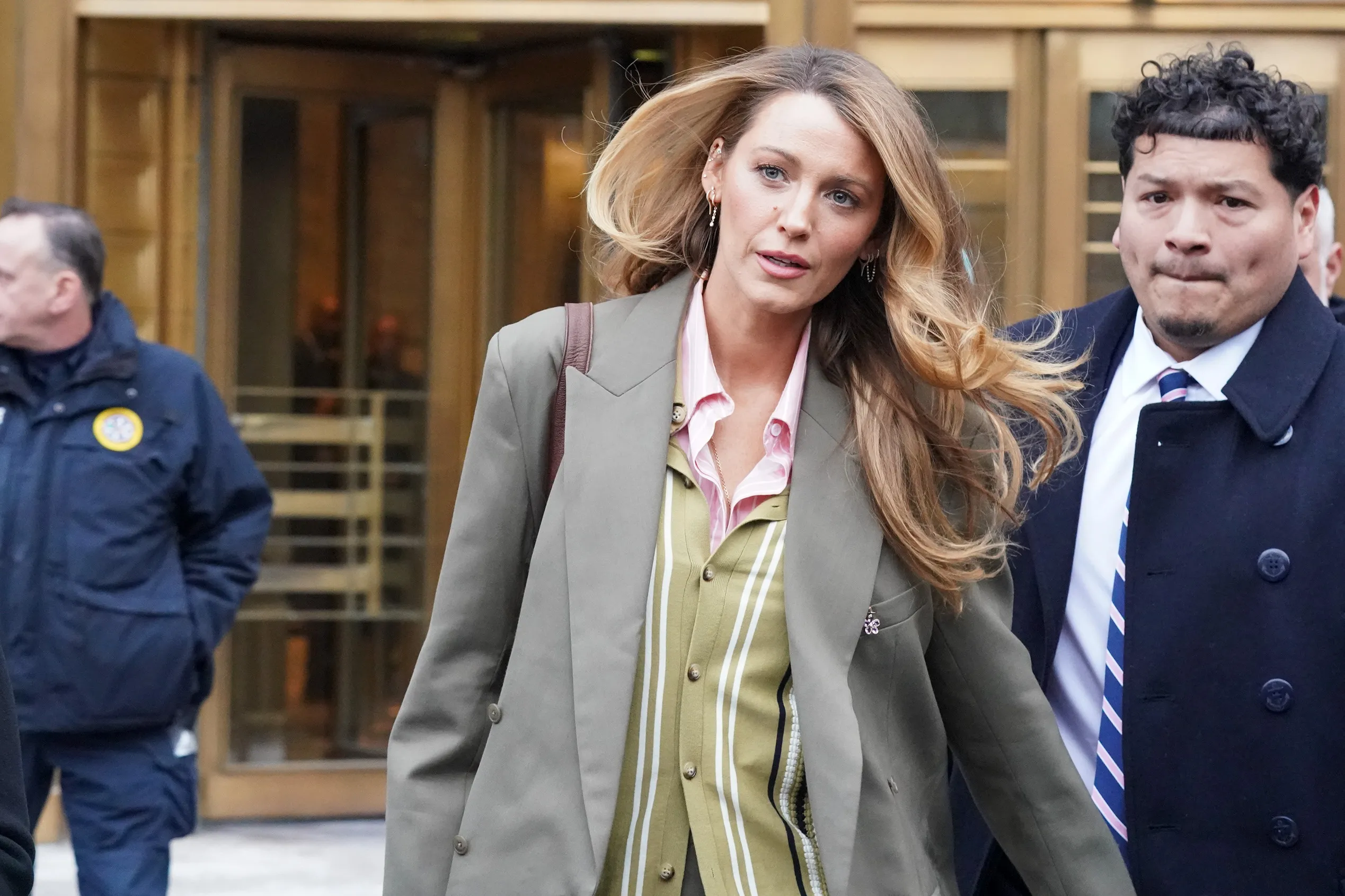 Blake Lively leaving court in New York