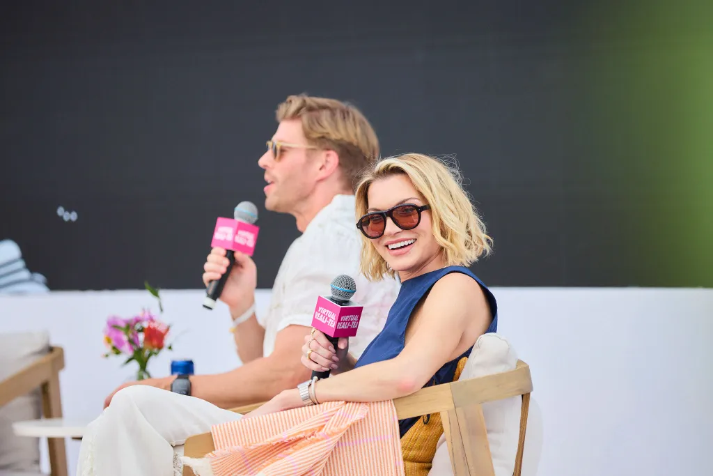 Lindsay Hubbard and Kyle Cooke speaking at Cannes Lions Realitea.