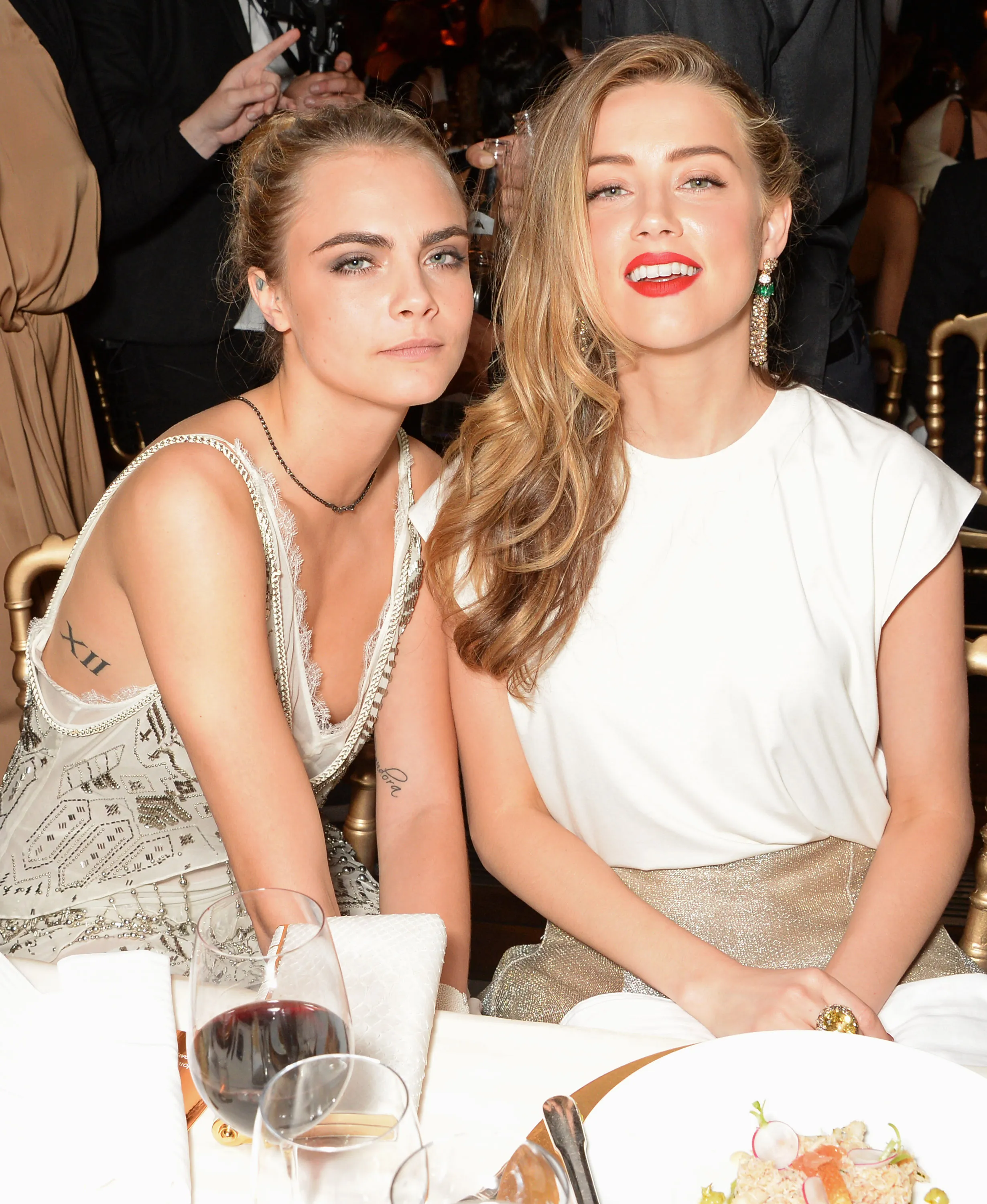 Cara Delevingne and Amber Heard attending the de Grisogono 'Fatale In Cannes' party.