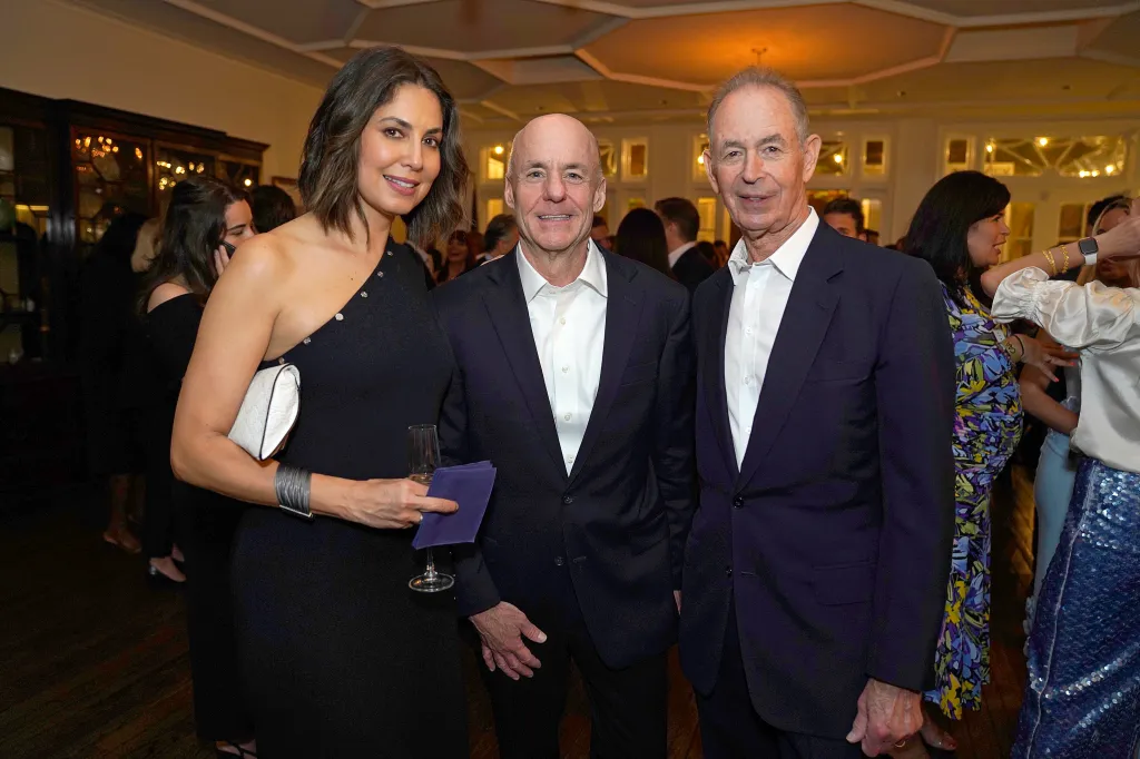 CBS News president Tom Cibrowski, left, acknowledged that recent changes had been “a lot to process” for employees following a wave of departures that included correspondent Cecilia Vega. From left to right: Vega, Cibrowski and Alan Berger.