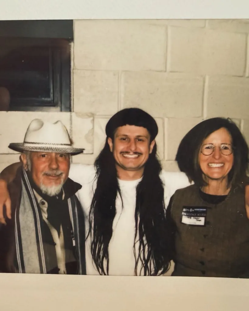 Christine Begin Nickell, Oliver Tree, and an older man with white beard.
