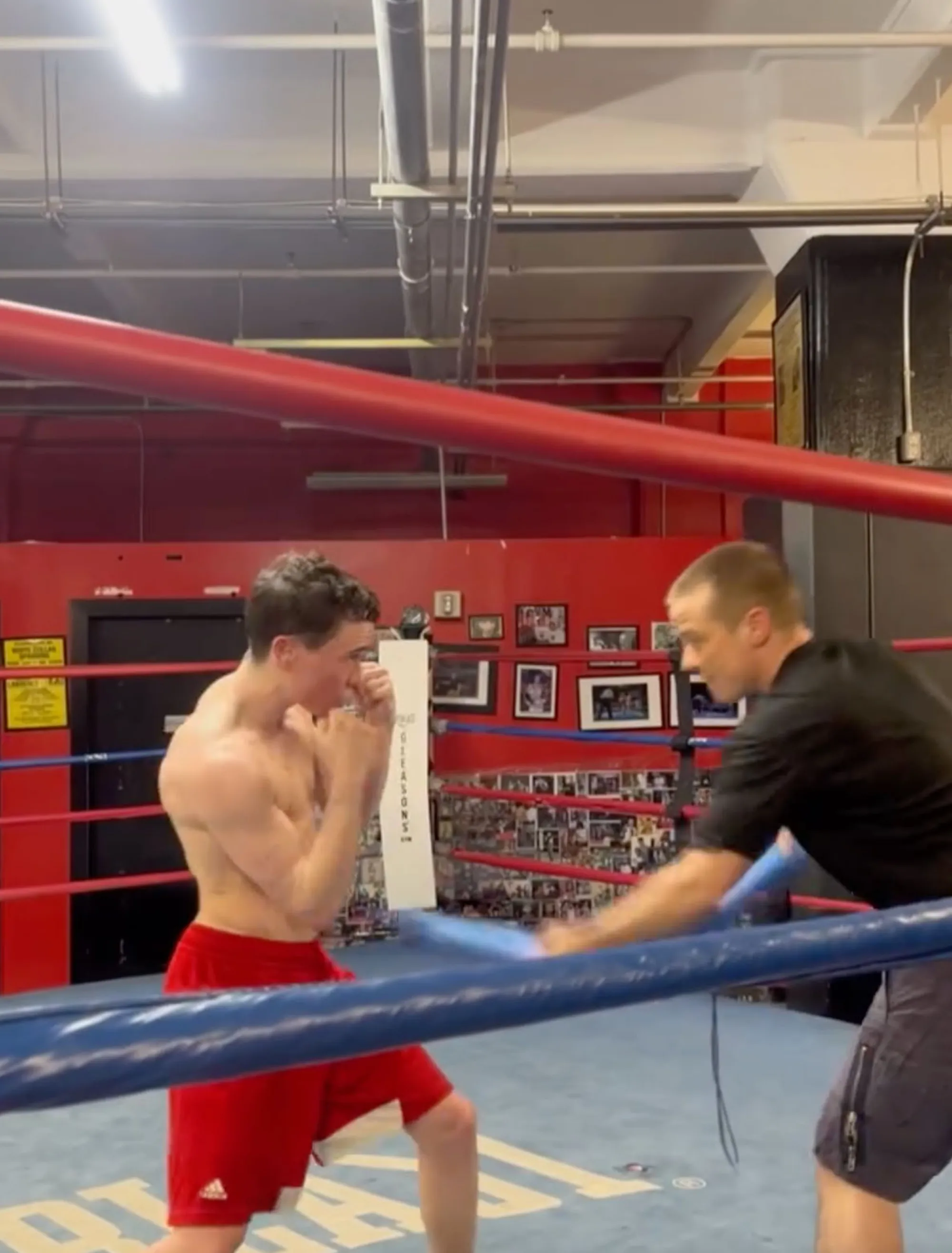 Elliot Page boxing