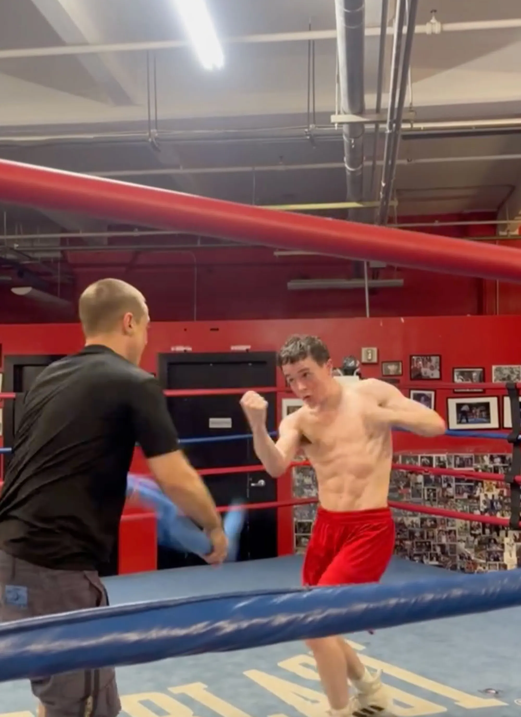 Elliot Page boxing