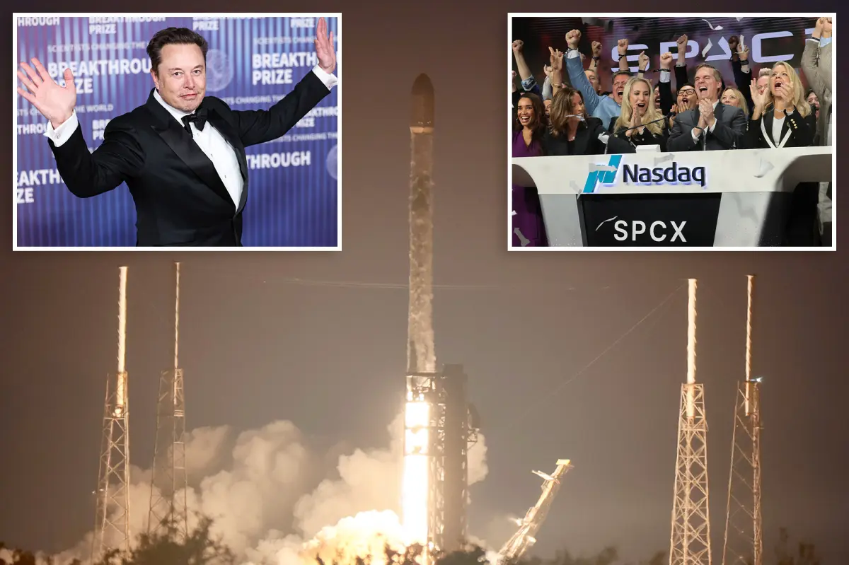 SpaceX shares drop more than 14% after rocket company discloses it may take on billions in debt