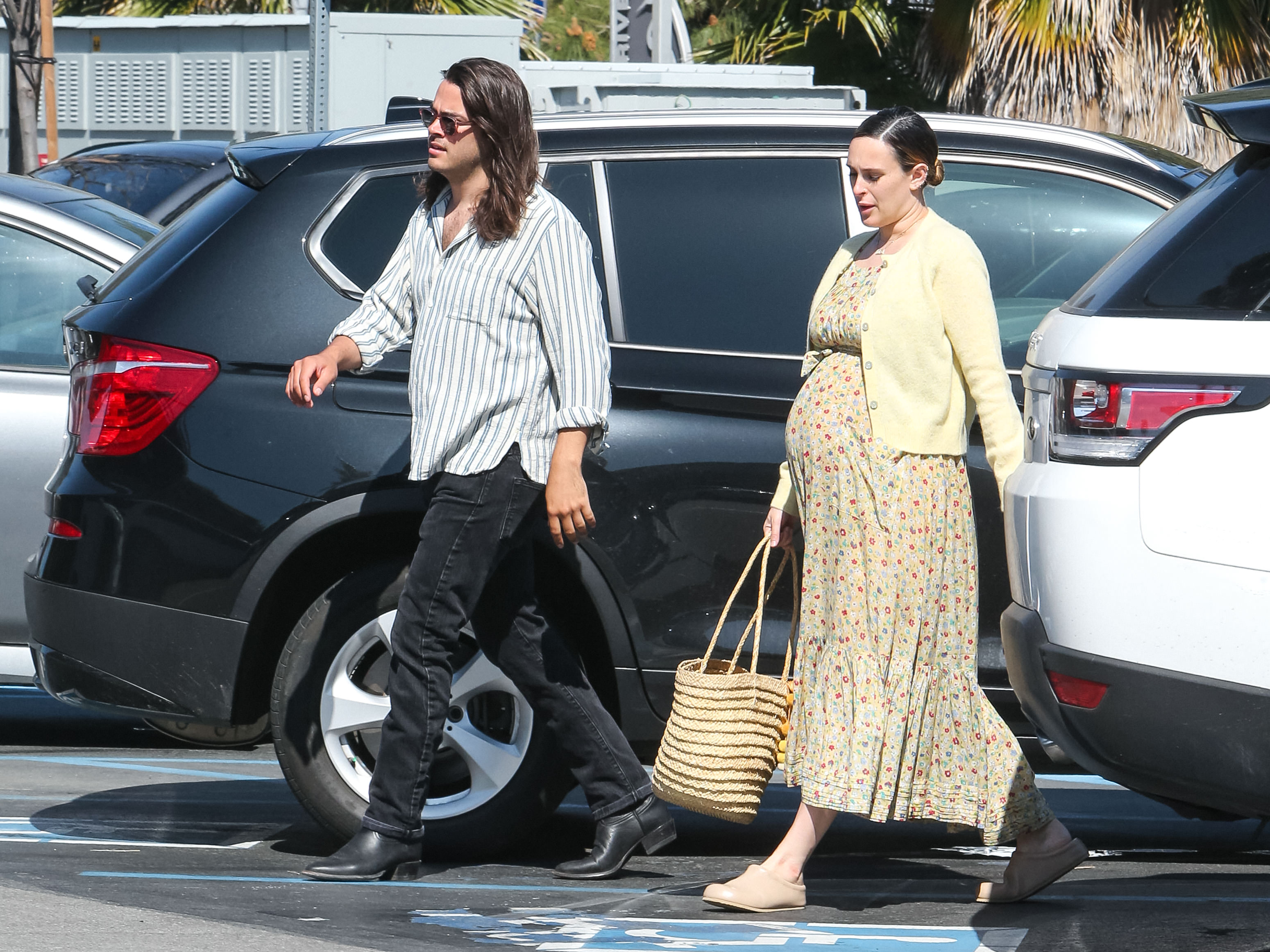 Derek Richard Thomas and Rumer Willis are seen on April 10, 2023 in Los Angeles, California.