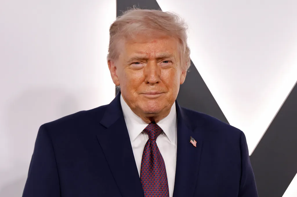 Donald Trump at the world premiere of "Melania."