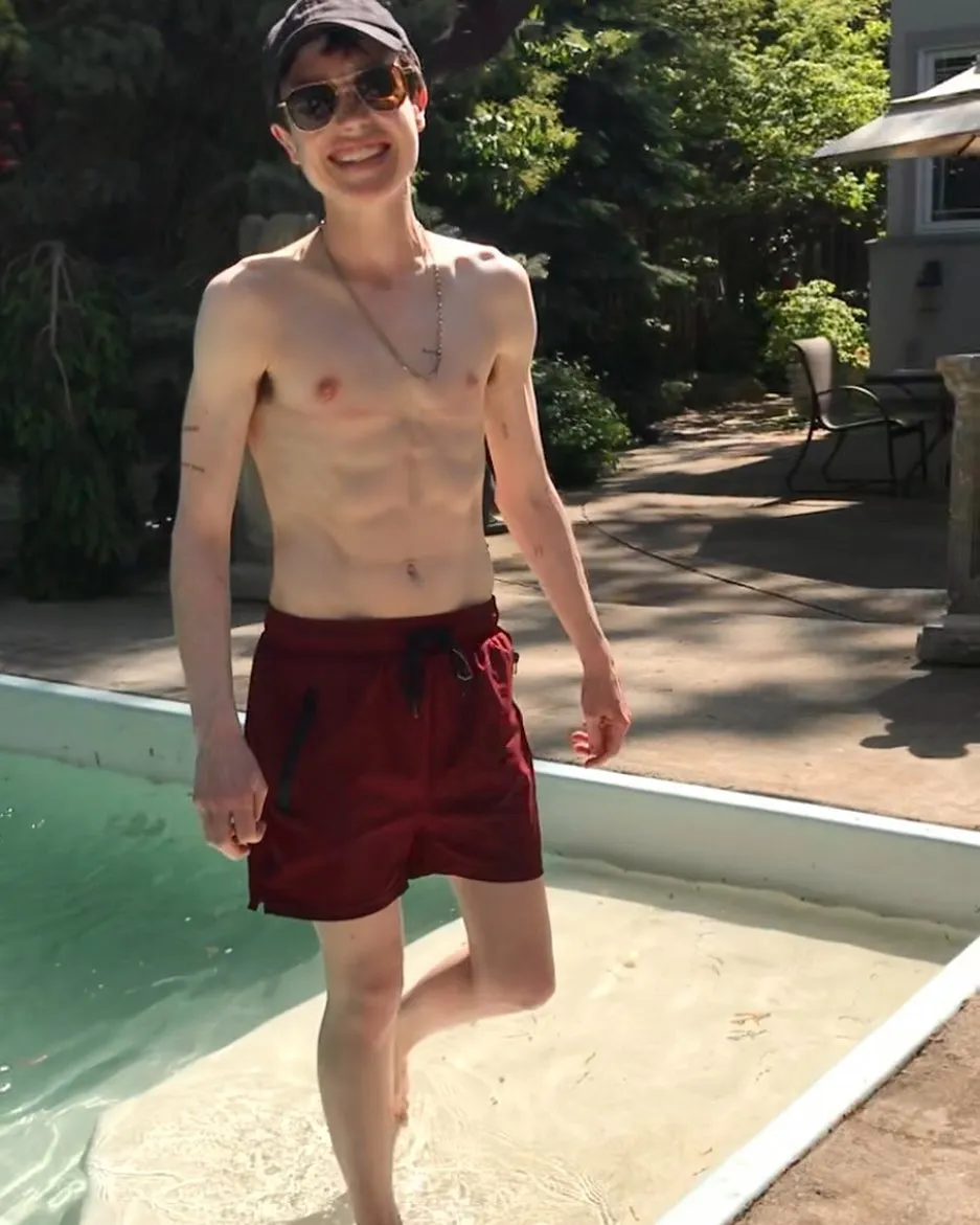 Elliot Page shirtless