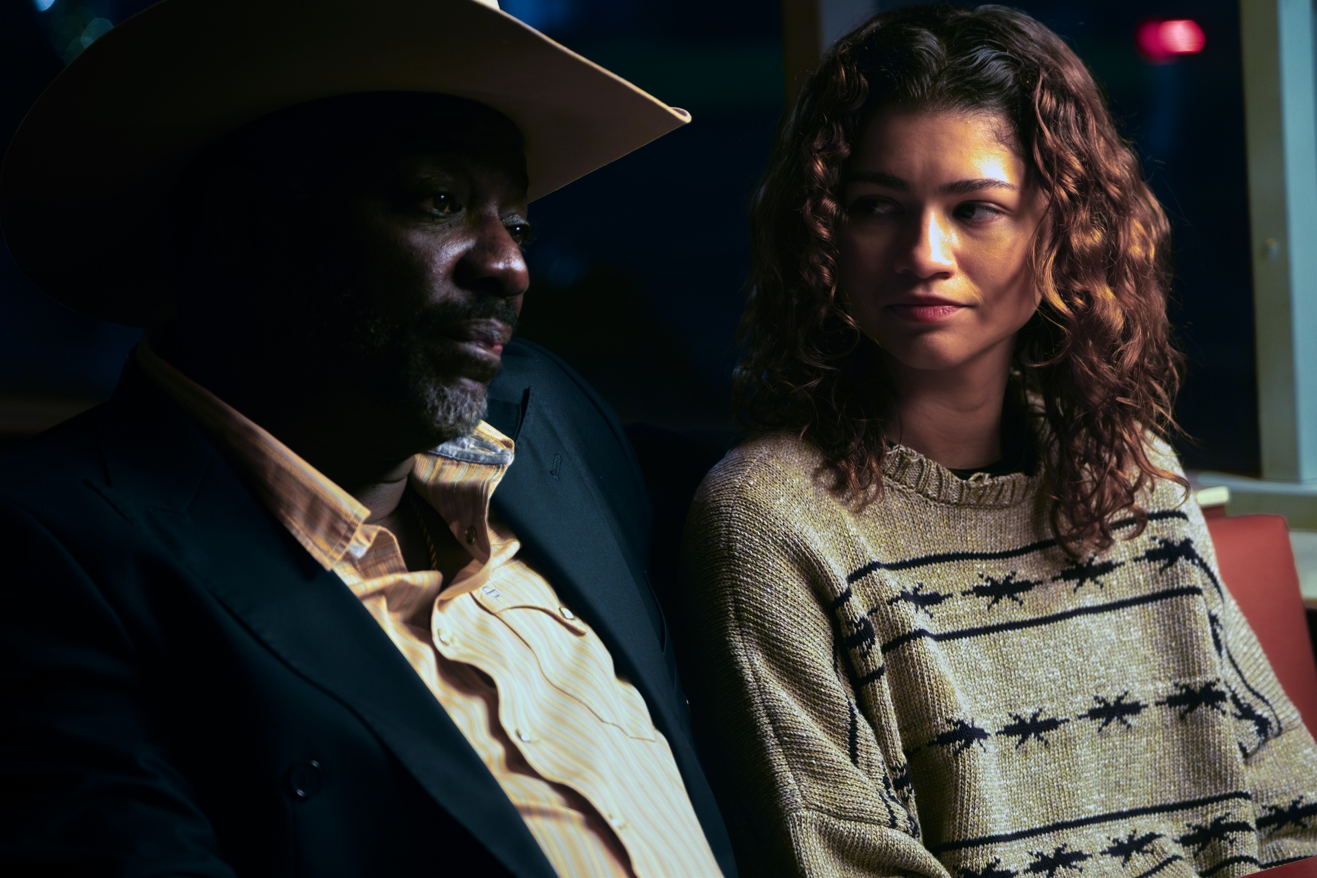 Adewale Akinnuoye-Agbaje, Zendaya in "Euphoria"