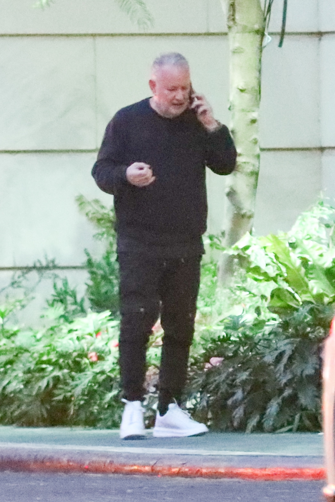 PK Kemsley on a phone call.