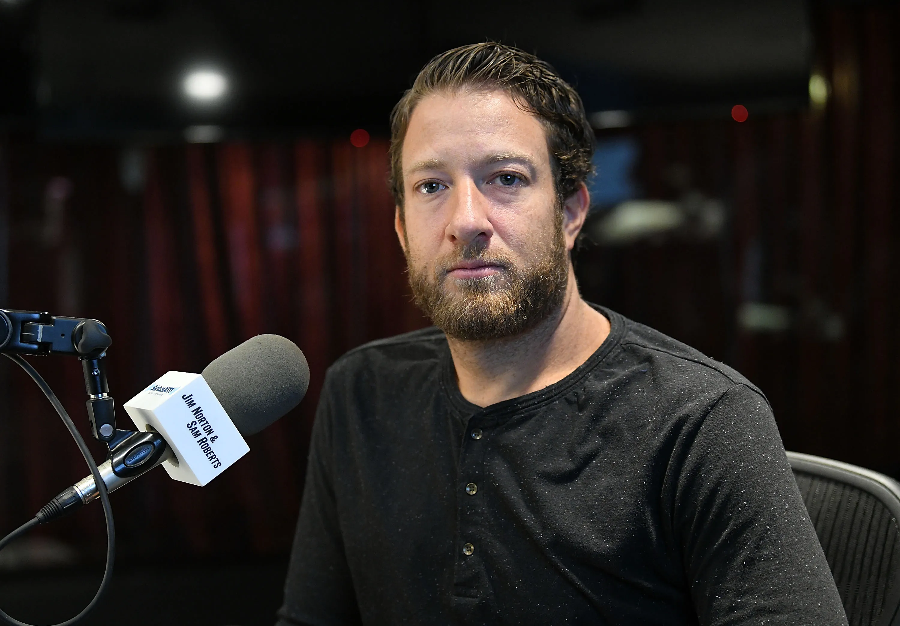 Dave Portnoy visiting SiriusXM Studios.